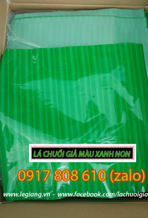 Lá chuối giả (màu xanh non)